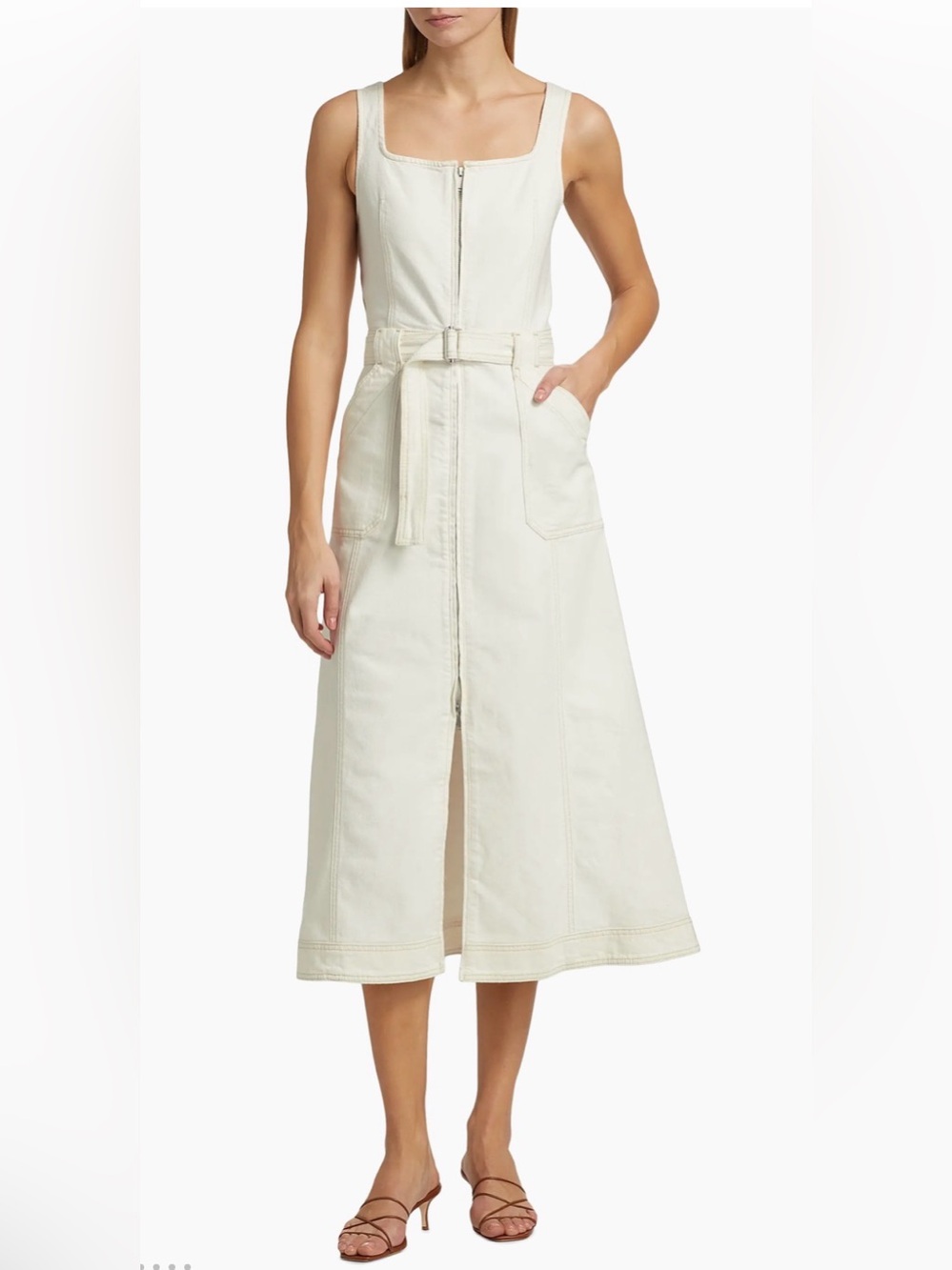 SIMKHAI Manson Sleeveless belted minidress